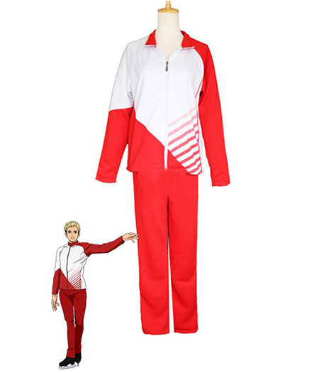 Yuri On Ice : Rouge Femme Christophe Giacometti Costume Cosplay Achat