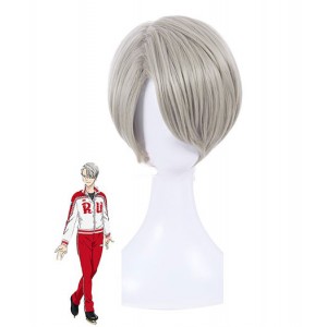 Yuri On Ice : Victor Nikiforov Gris Wig Cosplay Achat