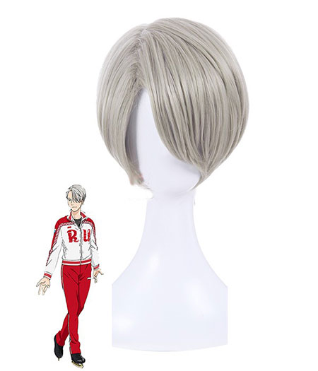 Yuri On Ice : Victor Nikiforov Gris Wig Cosplay Achat