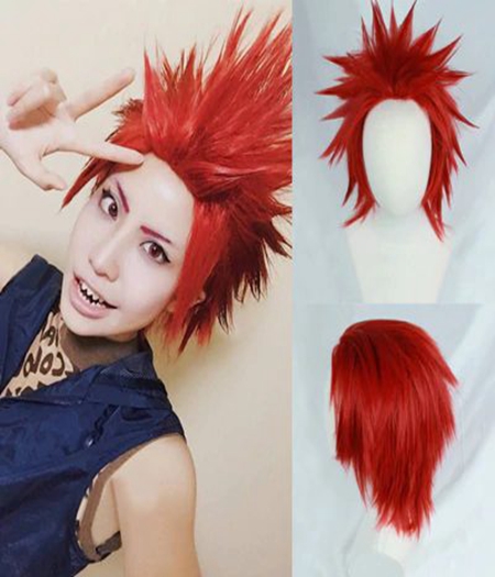 Boku no Hero Academia : Kirishima Eijiro Rouge Wig Cosplay