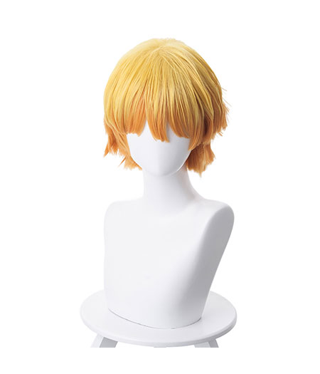 Demon Slayer : Kimetsu no Yaiba Agatsuma Zenitsu Jaune Wig Cosplay