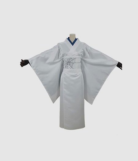 Demon Slayer : Kimetsu no Yaiba Blanc Femme Kimono Rui Sœur Costume Cosplay