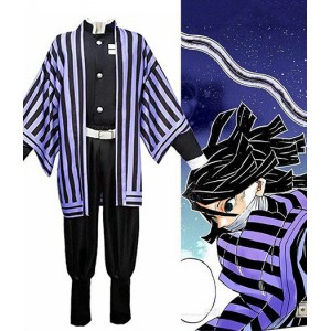 Demon Slayer : Kimetsu no Yaiba Obanai Iguro Costume Kit Cosplay