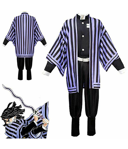 Demon Slayer : Kimetsu no Yaiba Obanai Iguro Costume Kit Cosplay