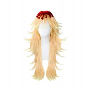 Demon Slayer : Kimetsu no Yaiba Douma Jaune Long Wig Cosplay Acheter