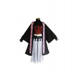 Demon Slayer : Kimetsu no Yaiba Douma Noir Kimono Manteau Costume Cosplay