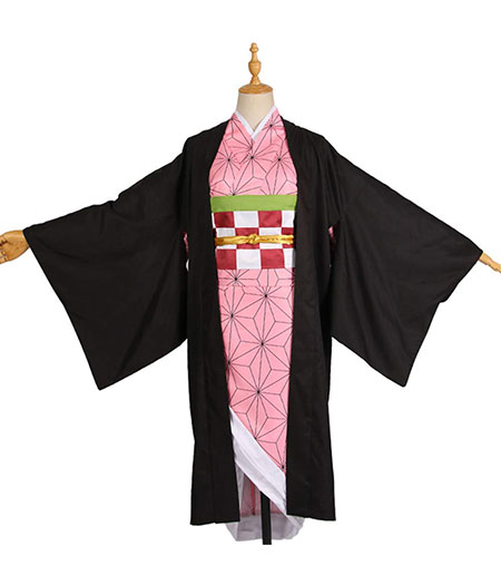 Demon Slayer : Kimetsu no Yaiba Kit Kimono Costume Cosplay Kamado Nezuko