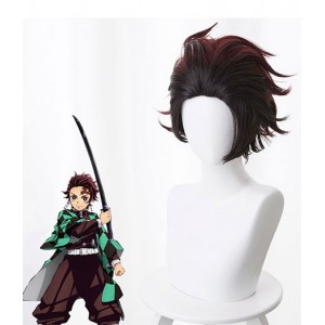 Demon Slayer : Kimetsu no Yaib Kamado Tanjirou Wig Cosplay