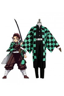 Demon Slayer : Kimetsu no Yaiba Costume Kamado Tanjirou Cosplay