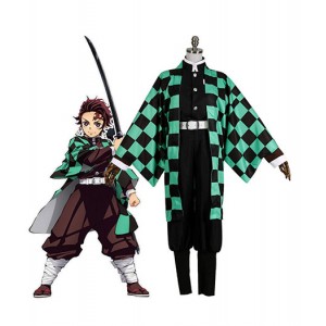 Demon Slayer : Kimetsu no Yaiba Costume Kamado Tanjirou Cosplay