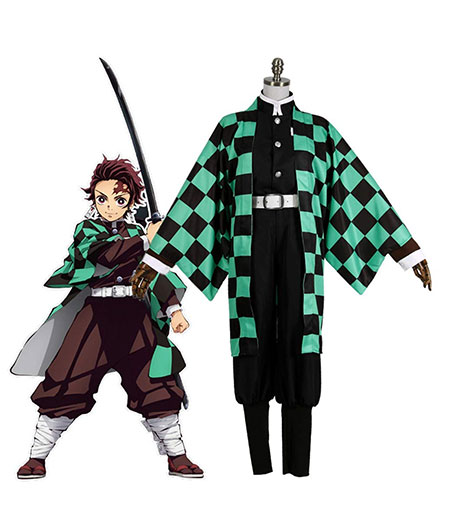 Demon Slayer : Kimetsu no Yaiba Costume Kamado Tanjirou Cosplay