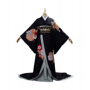 Demon Slayer : Kimetsu no Yaiba Kibutsuji Muzan Noir Costume Cosplay Acheter