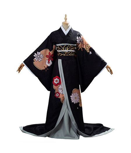 Demon Slayer : Kimetsu no Yaiba Kibutsuji Muzan Noir Costume Cosplay Acheter