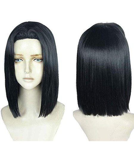 Demon Slayer : Kimetsu no Yaiba Noir Court Wig Ubuyashiki Kagaya Cosplay