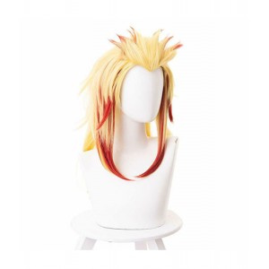 Demon Slayer : Kimetsu no Yaiba Rengoku Kyoujurou Jaune Wig Cosplay 