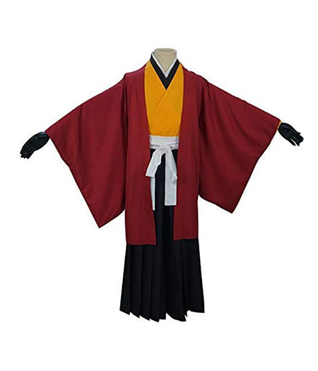 Demon Slayer : Kimetsu no Yaiba Rouge Foncé Tsugikuni Michikatsu Costume Cosplay