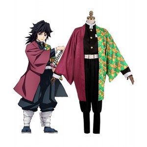 Demon Slayer : Kimetsu no Yaiba Ensemble Complet Tomioka Giyu Costume Cosplay