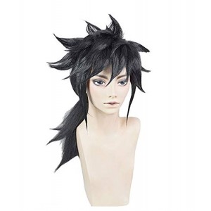 Demon Slayer : Kimetsu no Yaiba Tomioka Giyuu Black Wig Cosplay 