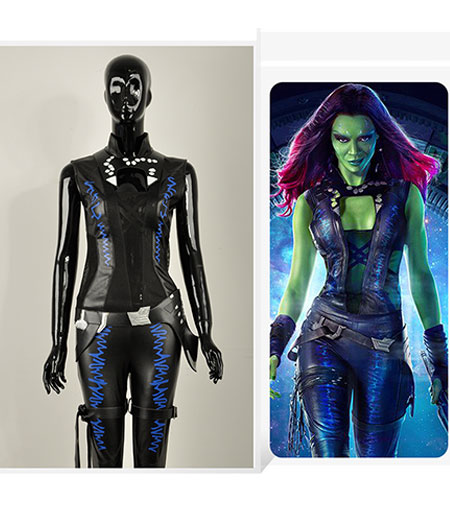 Guardians Of The Galaxy : Haute Qualité Gamora Costume Cosplay Acheter