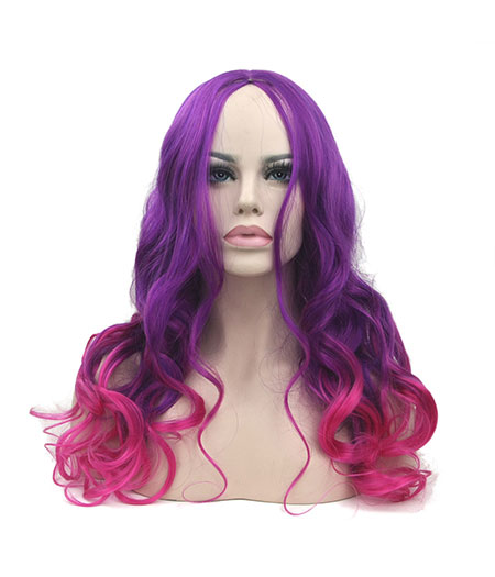 Guardians Of The Galaxy : Long Cheveux Bouclés Gamora Wig Cosplay