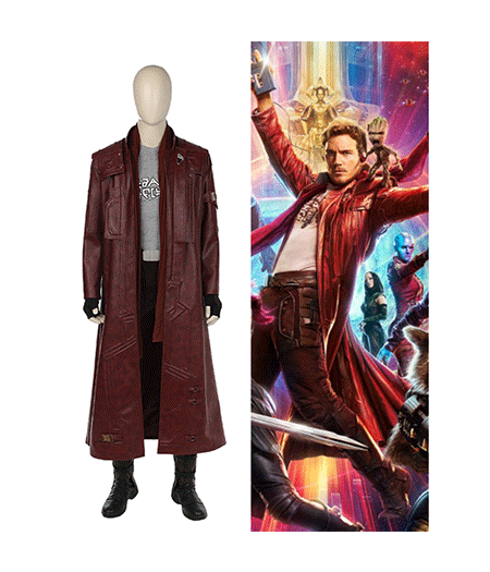 Guardians Of The Galaxy 2 : Peter Jason Quill Starlord Cape Costume Cosplay