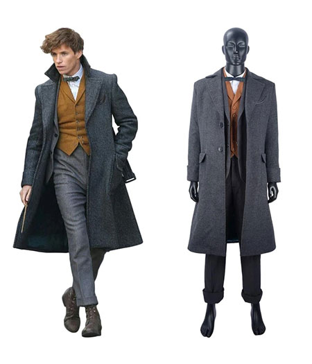 Harry Potter : Norbert Animaux Fantastiques Dragonneau Newt Scamander Manteau Costumes Cosplay