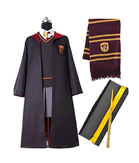 Harry Potter : Baguette Et Echarpe Hermione Granger Costume Cosplay