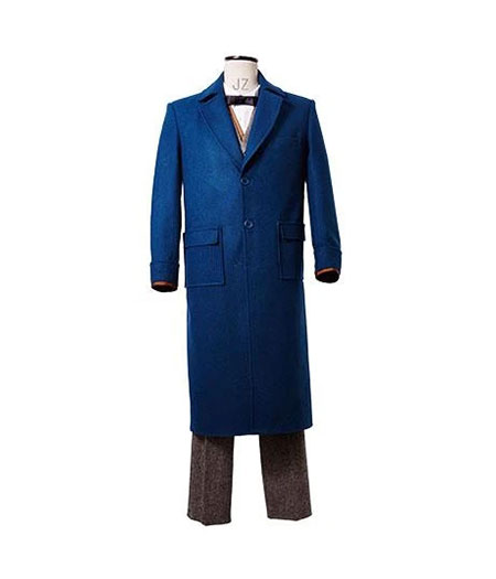 Harry Potter : Fantastiques Animaux Bleu Eddie Newt Scamander Manteau Costume Cosplay