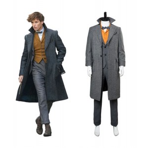 Harry Potter : Norbert Dragonneau Full Set Grindelwald Scamander Costume Cosplay