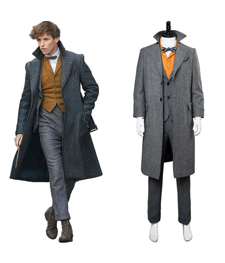 Harry Potter : Norbert Dragonneau Full Set Grindelwald Scamander Costume Cosplay