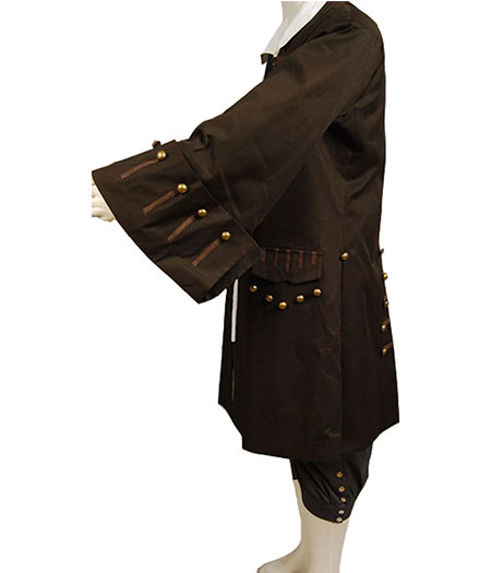 Pirates of the Caribbean : Jack Sparrow Brown Uniforme Costume Cosplay Achat