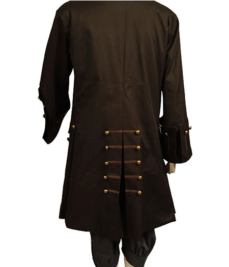 Pirates of the Caribbean : Jack Sparrow Brown Uniforme Costume Cosplay Achat