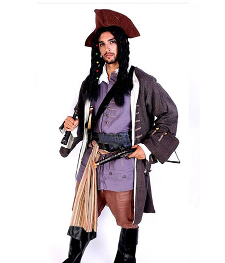 Pirates of the Caribbean : Regardez Bien Cuir Costume Cosplay Vente Chaude