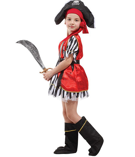 Pirates of the Caribbean : Rouge Enfants Costume Cosplay Vente Pas Cher