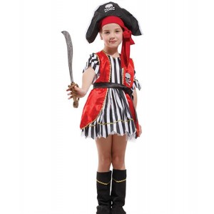 Pirates of the Caribbean : Rouge Enfants Costume Cosplay Vente Pas Cher