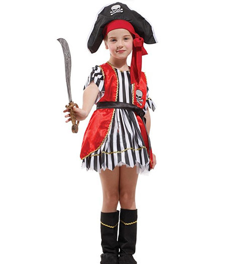 Pirates of the Caribbean : Rouge Enfants Costume Cosplay Vente Pas Cher