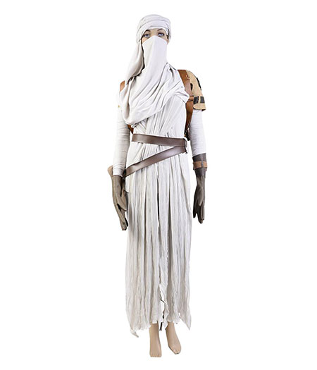 Star Wars : France Blanc Full Set Rey Costume Cosplay Acheter