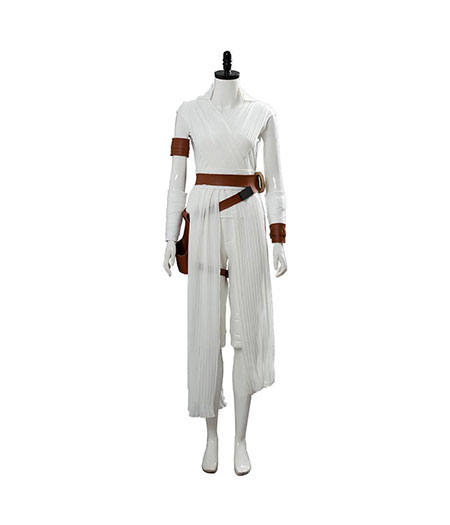 Star Wars IX : Rey Blanc Long Costume Cosplay Vente Pas Cher