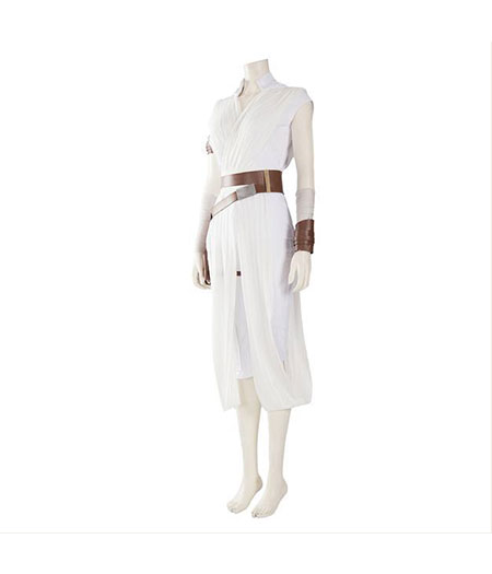 Star Wars IX : Full Set Rey Blanc Costume Cosplay Achat