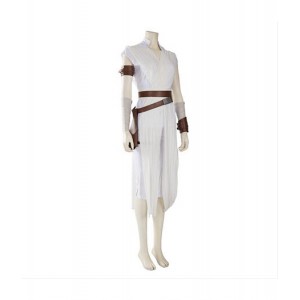 Star Wars IX : Full Set Rey Blanc Costume Cosplay Achat