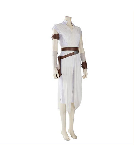 Star Wars IX : Full Set Rey Blanc Costume Cosplay Achat