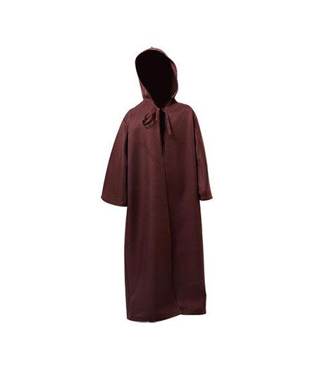 Star Wars : Haute Qualité Kenobi Rouge Foncé Cape Costume Cosplay