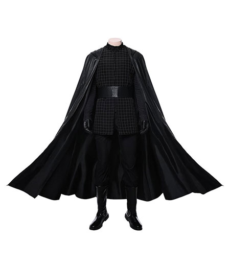 Star Wars IX : Kylo Ren Cosplay Noir Long Costume Acheter