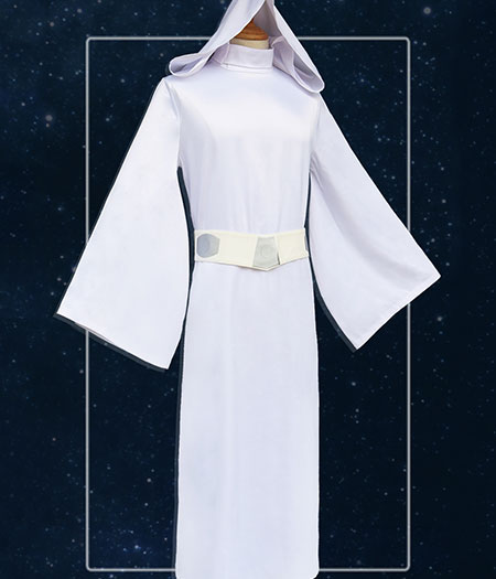 Star Wars : Blanc Robe Leia Organa Solo Cosplay Costume Acheter Pas Cher