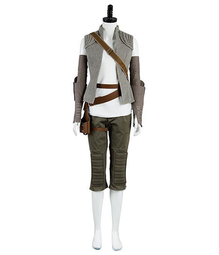 Star Wars VIII : France Rey Manteau Costume Cosplay Acheter Pas Cher