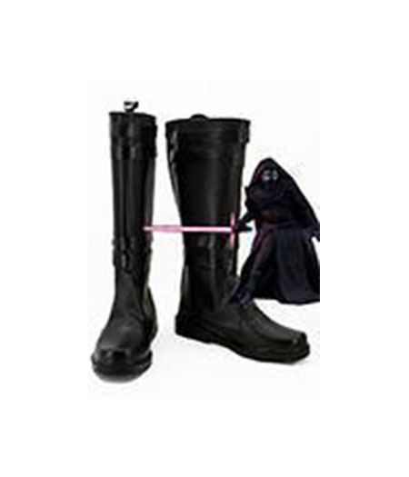 Star Wars VII : Kylo Ren Noir Long Boots Cosplay Vente Pas Cher