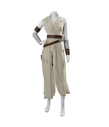 Star Wars IX : Rey Cosplay Gris Costume Vente Pas Cher