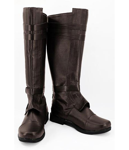 Star Wars : Skywalker Anakin Brown Long Boots Cosplay Acheter