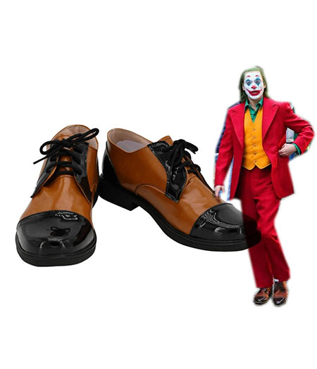 The Joker 2019 : Joaquin Phoenix Joker Brown Chaussures Cosplay