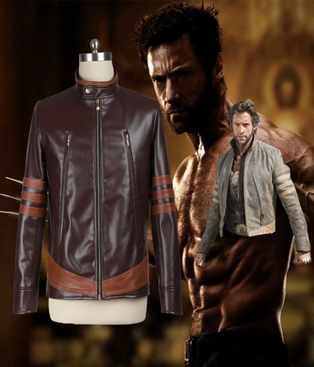 X-Men : Costume Wolverine Veste En Cuir Cosplay Vente Pas Cher 